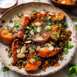 Roasted Sweet Potato Salad with Lentils