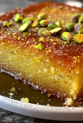 Saffron Pistachio Basbousa Recipe: A Middle Eastern Delight