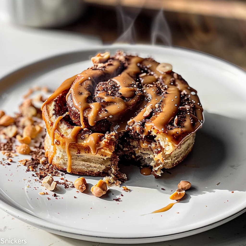 "Snickers" Cinnamon Rolls