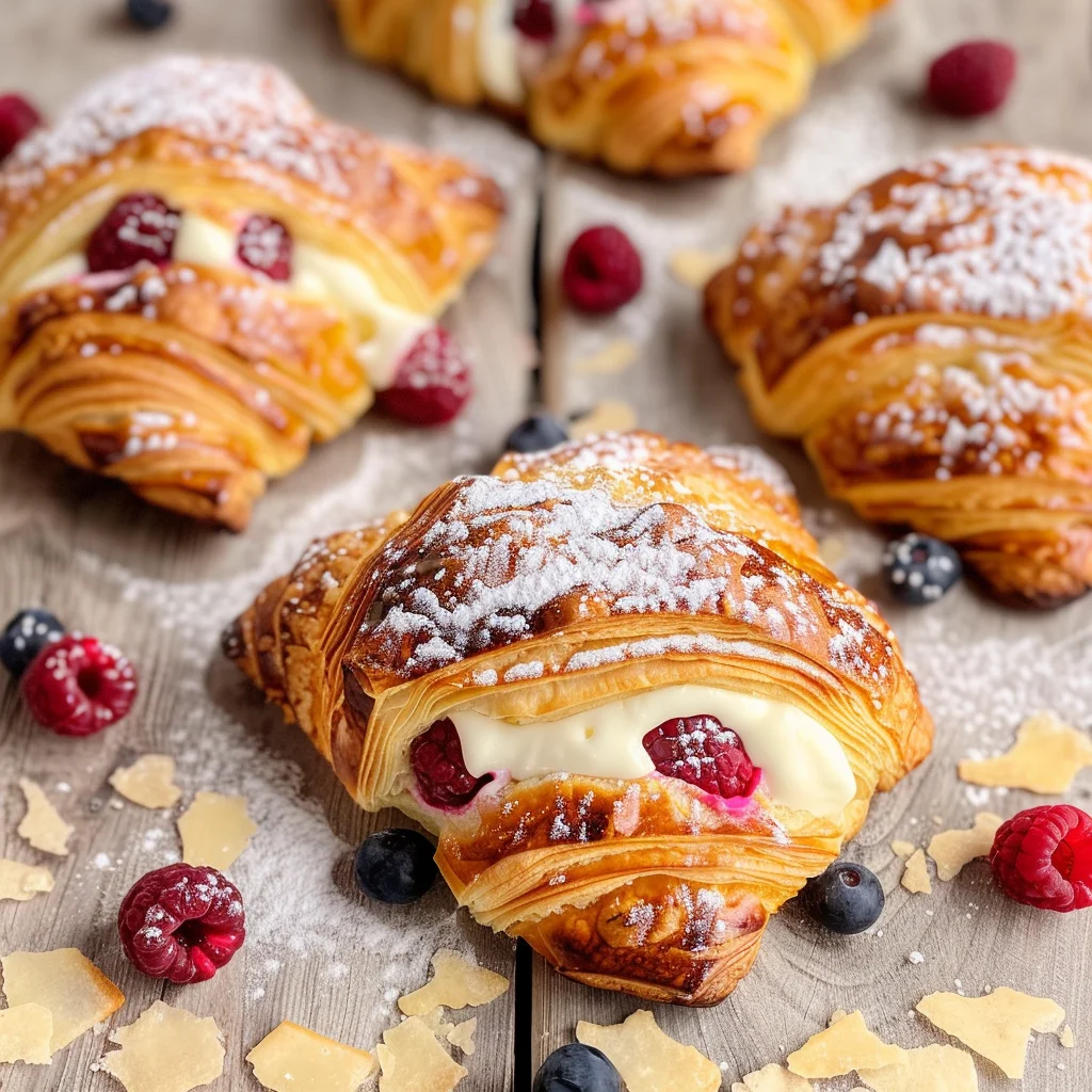 Sourdough Discard Raspberry Cream Cheese Danishe