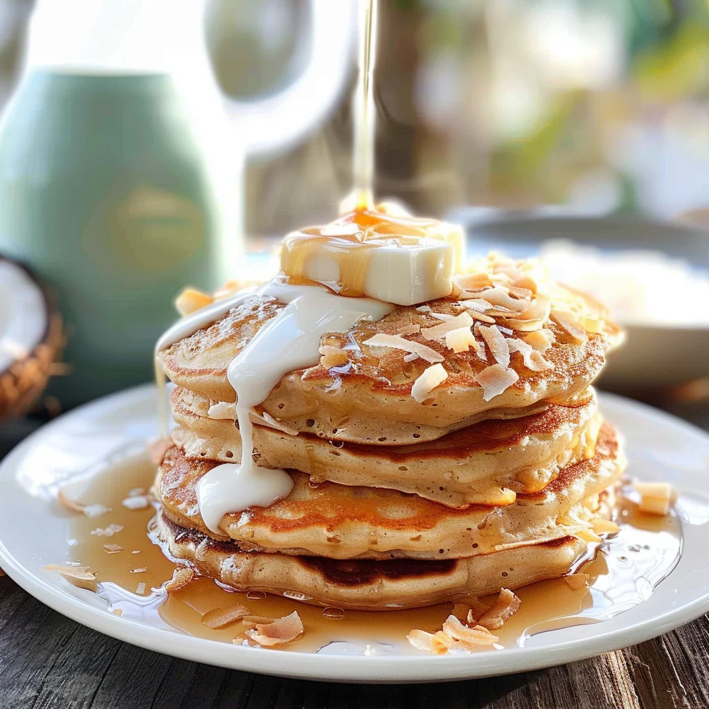 Toasted Coconut Pancakes