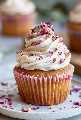 Vegan Cardamom Rose Cupcakes