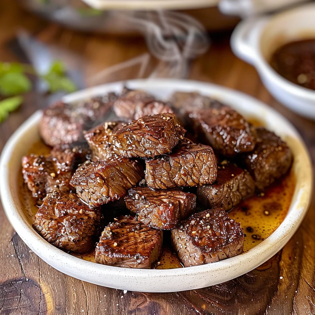 Air Fryer Juicy Steak Bites