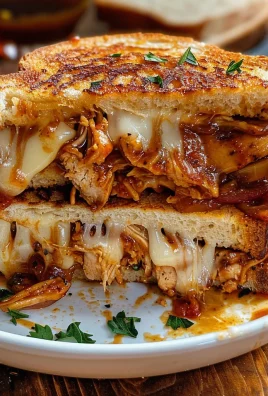 BBQ Chicken Grilled Cheese Sandwich