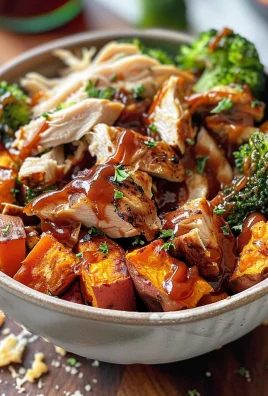 BBQ Chicken & Roasted Sweet Potato Bowls Recipe