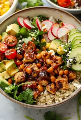 BBQ Ranch Chicken Quinoa Bowls