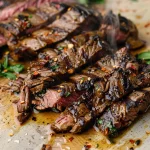 Charred and Juicy Marinated Skirt Steak