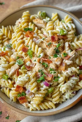 Chicken Bacon Ranch Pasta Salad
