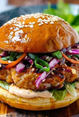 Chicken Teriyaki Burgers with Sesame Slaw