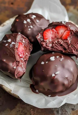 Chocolate Strawberry Frozen Yogurt Bites