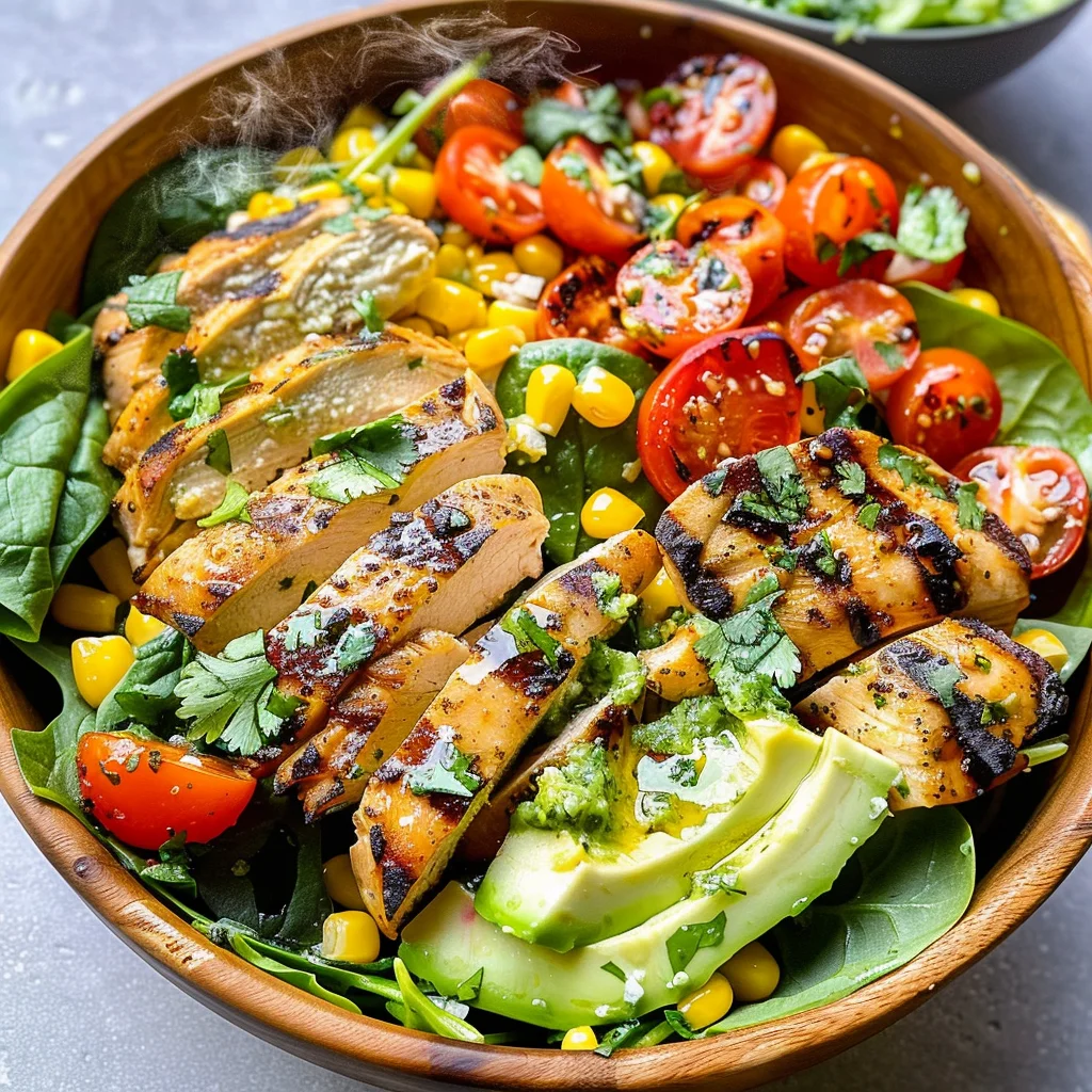 Cilantro Lime Grilled Chicken Salad