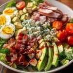 Classic American Cobb Salad with Crispy Bacon