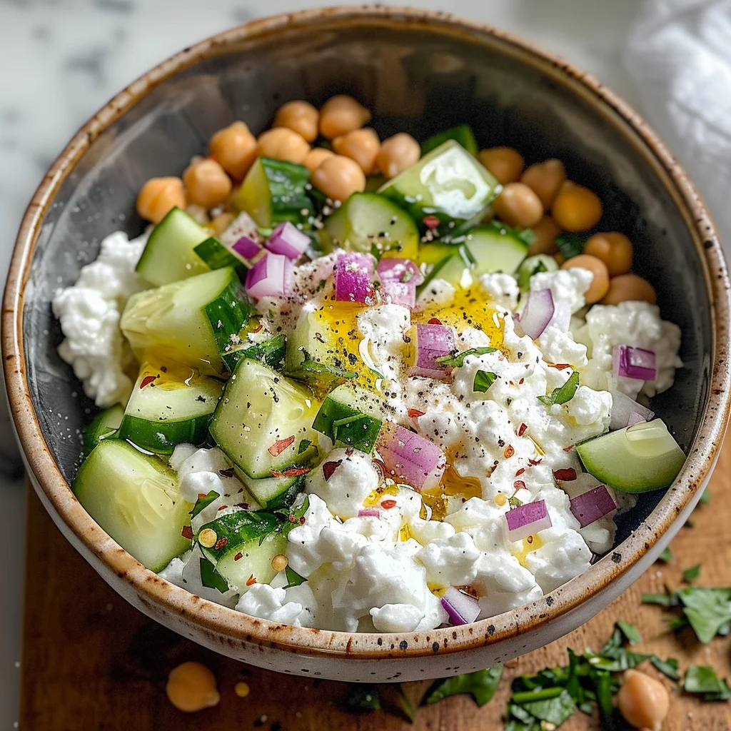 Cottage Cheese and Chickpea Salad: A Refreshing and Protein-Packed Delight