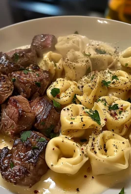 Cracked Garlic Steak Tortellini in Creamhouse Sauce Bliss