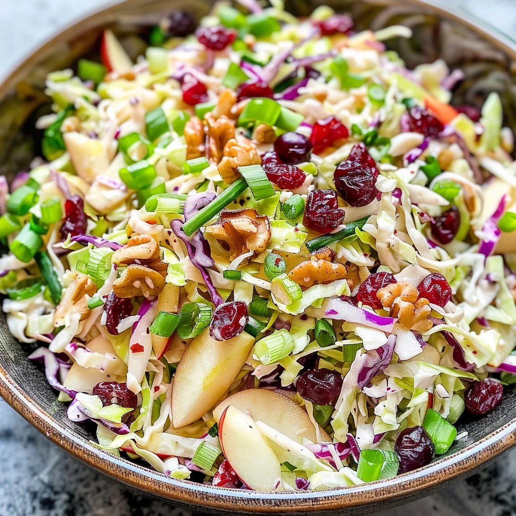 Crisp Apple Cranberry Coleslaw
