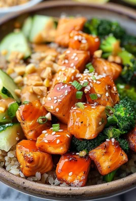 Crispy Bang Bang Salmon Bites Bowls
