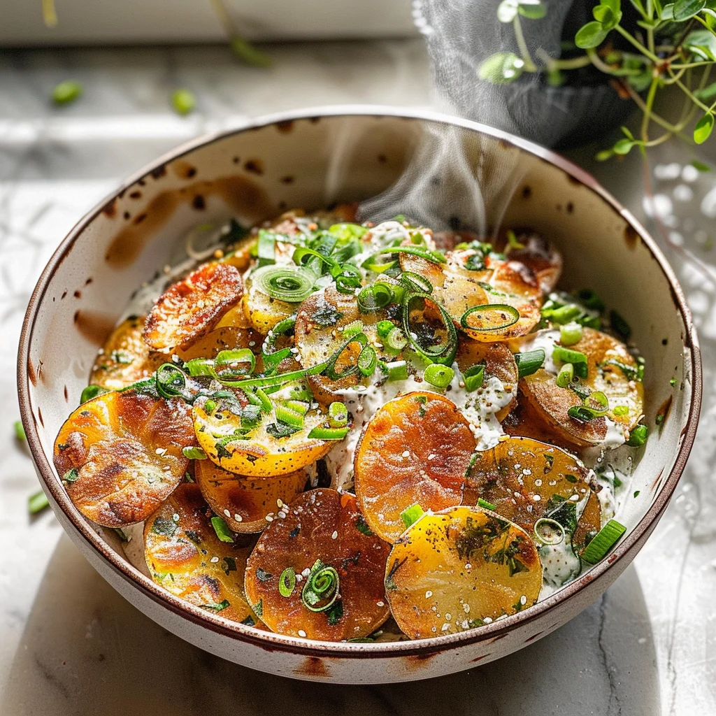 Crispy Smashed Potato Salad