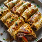 Delicious Keto Philly Cheesesteak Roll Ups