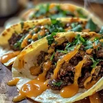 Garlic Butter Honey BBQ Tacos