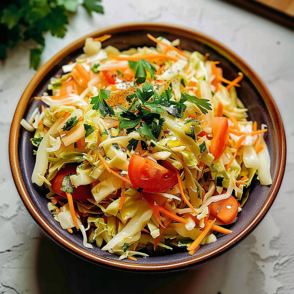 Greek Cabbage Salad - Lahanosalata (vinegar coleslaw)
