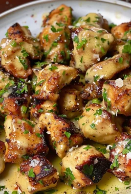 Grilled Chicken Bites with Creamy Garlic Sauce