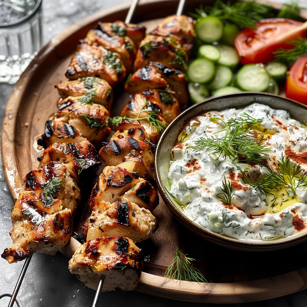 Grilled Chicken with Yogurt Sauce