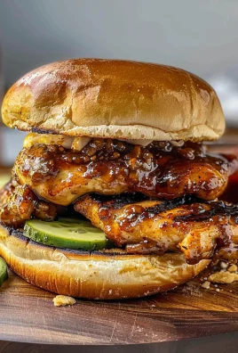 Grilled Korean BBQ Chicken Sandwich