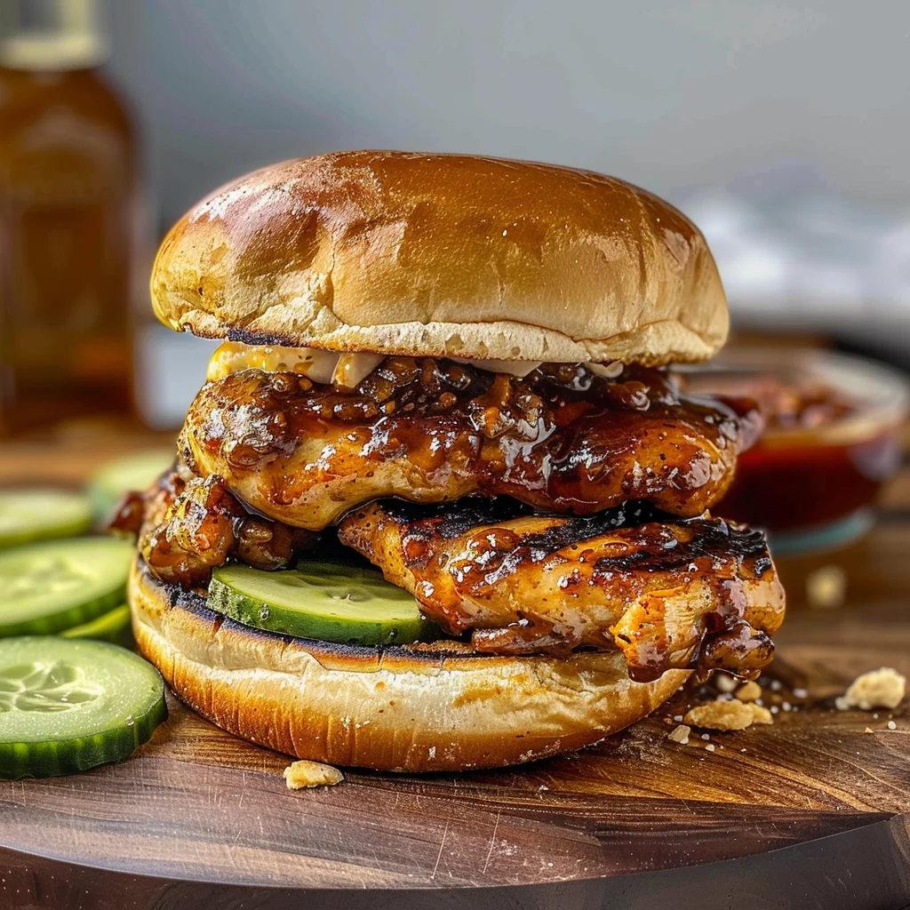 Grilled Korean BBQ Chicken Sandwich