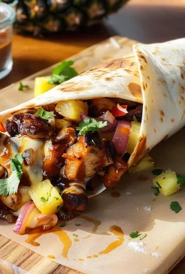 Hawaiian BBQ Chicken Wraps