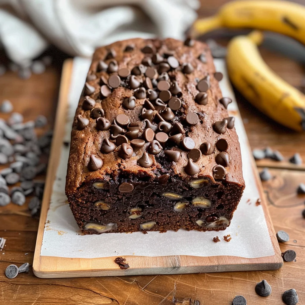 Healthy Chocolate Banana Bread