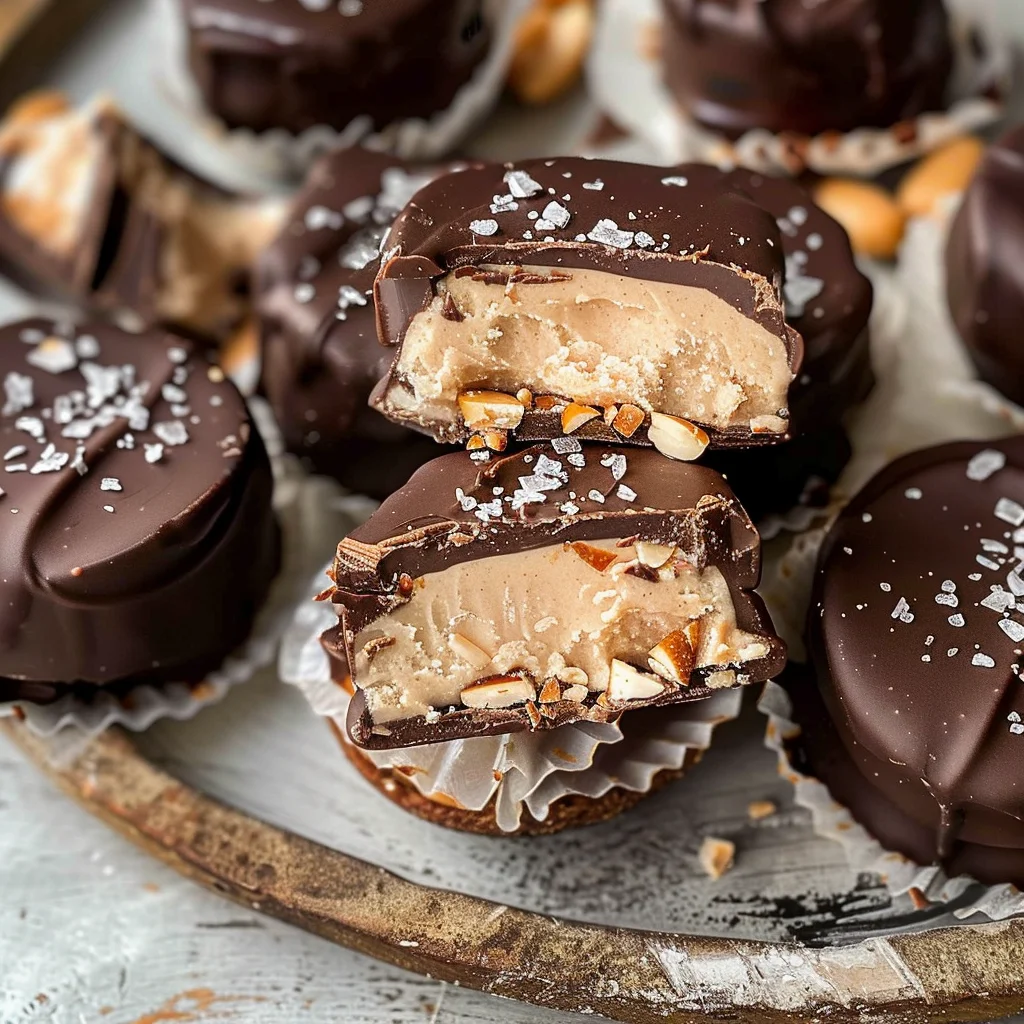 High Protein Frozen Peanut Butter Greek Yogurt Bites