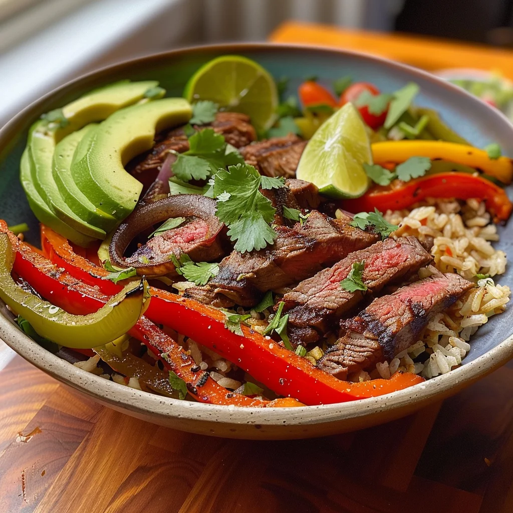High Protein Steak Fajita Bowl image 4