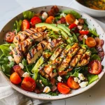 Honey Mustard Chicken Salad with Avocado, Bacon & Goat Cheese
