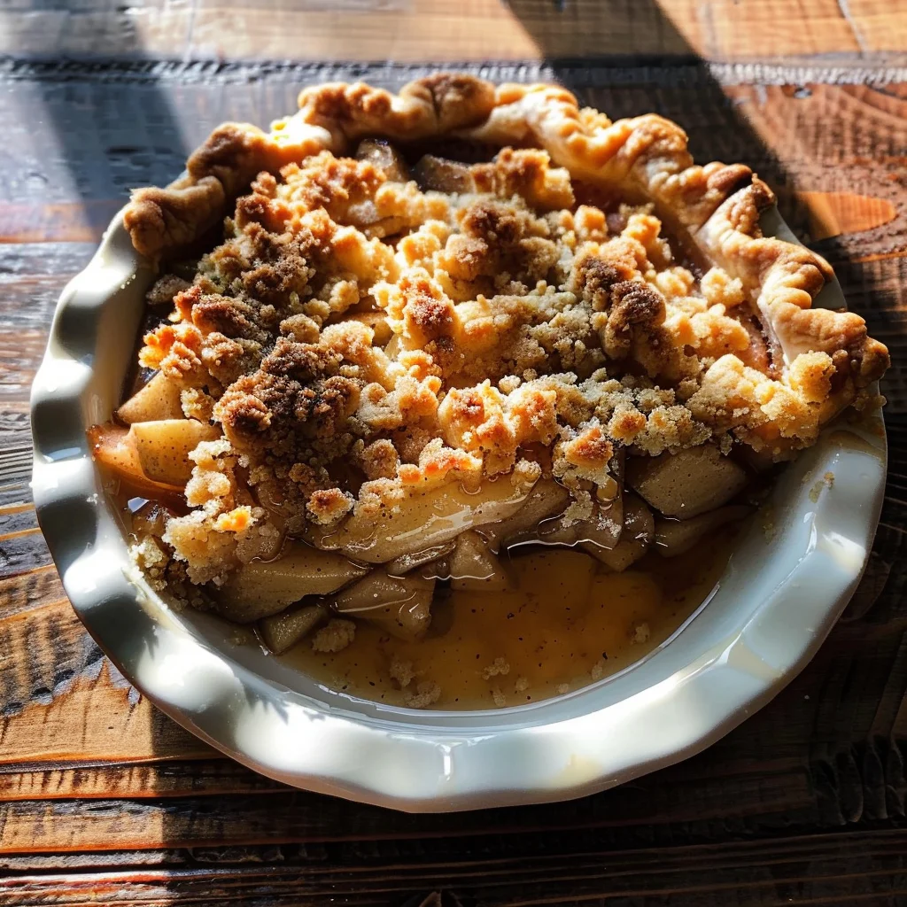 Hot Buttered Rum Apple Pie