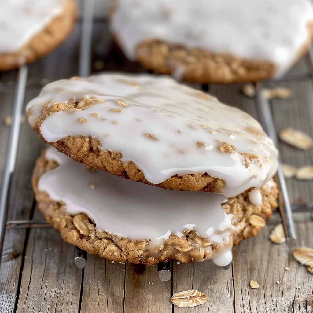 Iced oatmeal cookies - Crumbl copycat