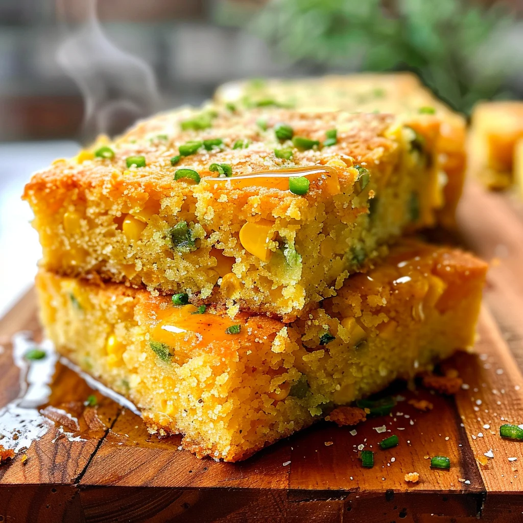 Jalapeño Cornbread with Lime Honey Glaze