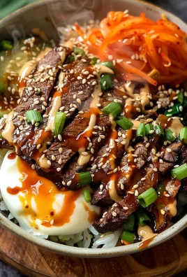 Korean BBQ Steak Rice Bowls with Spicy Cream Sauce: An Incredible Ultimate Recipe
