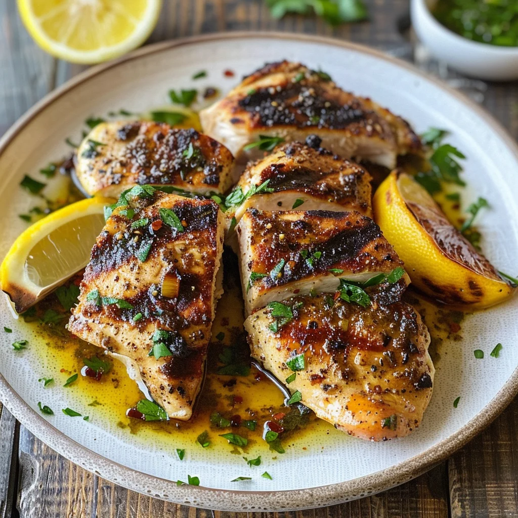 Mediterranean Herb Crusted Grilled Chicken