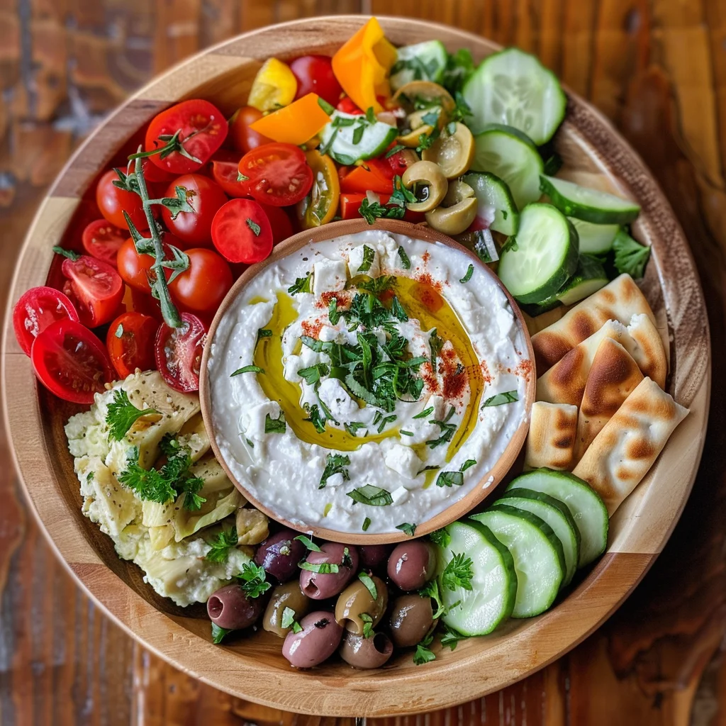 Mediterranean Mezze Tapas Platter – Easy Shareable Appetizer for Parties & Light Meals