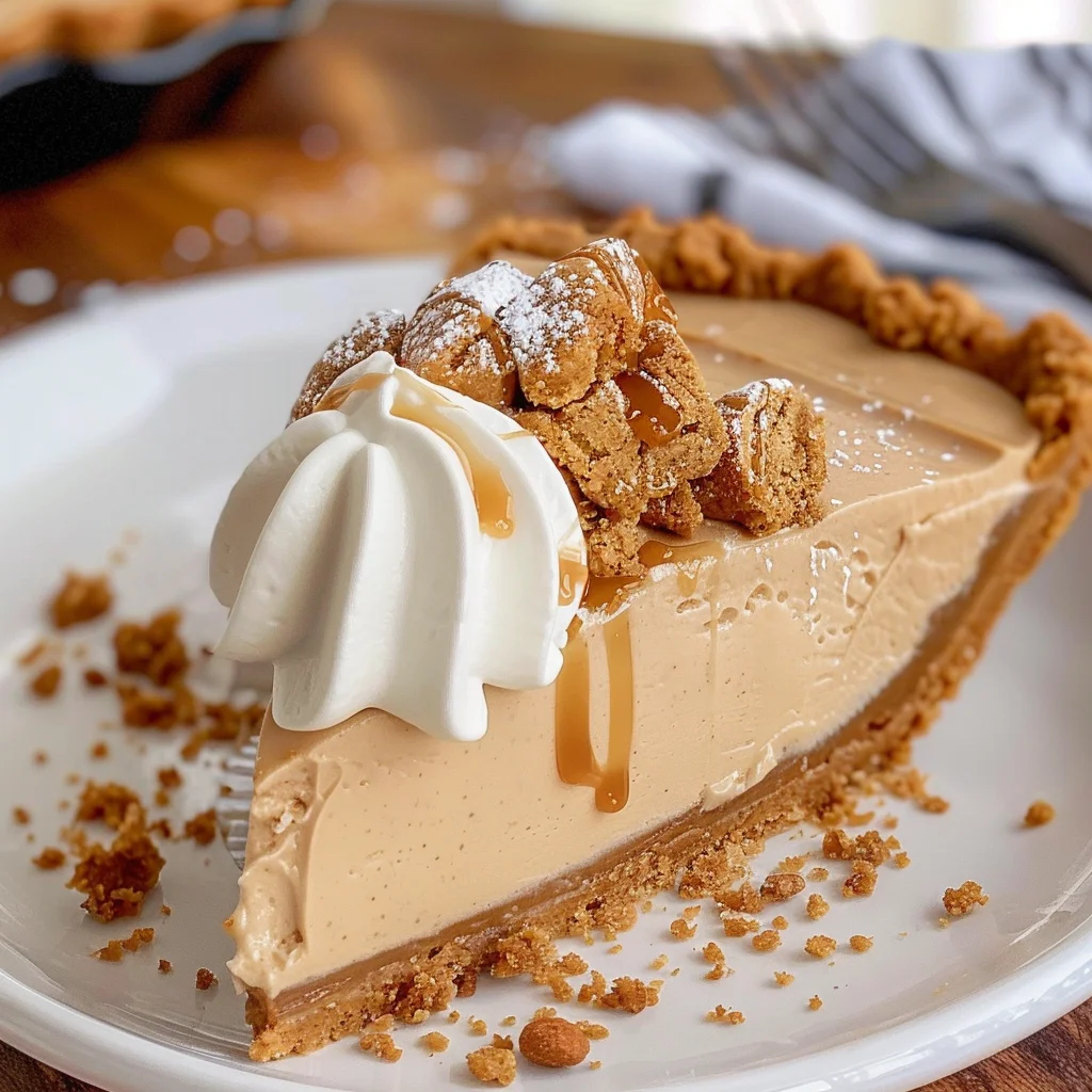 No Bake Biscoff Pie