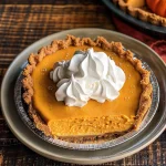 No Bake Marshmallow Pumpkin Pie