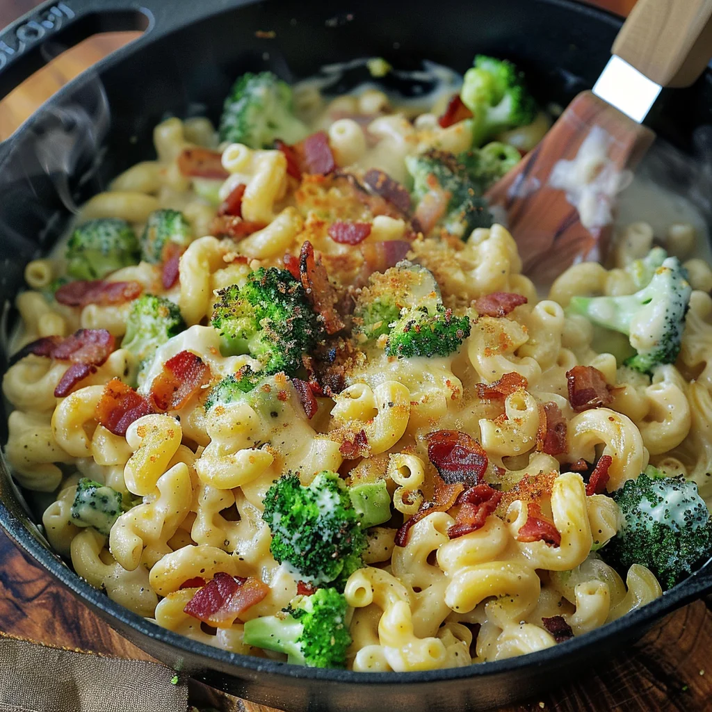 One-Pot Bacon Broccoli Mac and Cheese