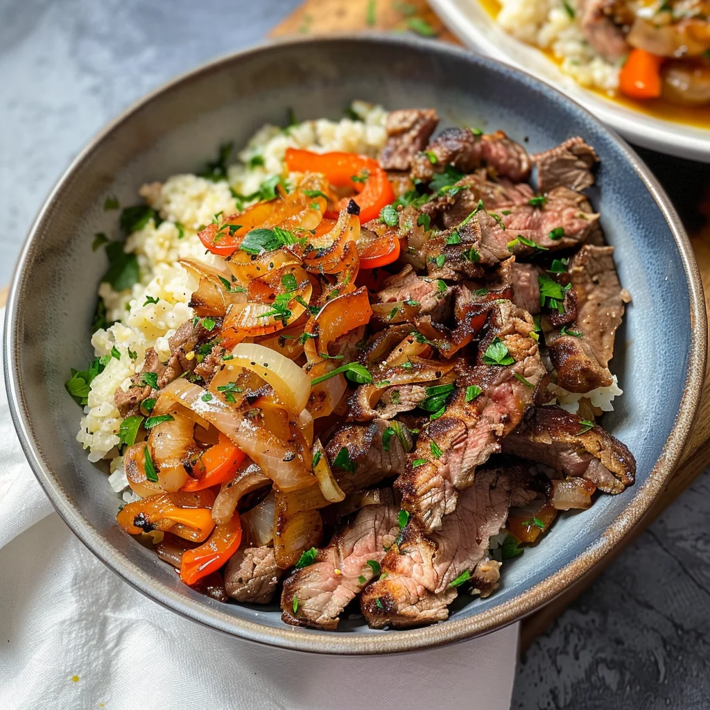 Philly Cheesesteak Bowls – Easy Low-Carb Dinner Idea