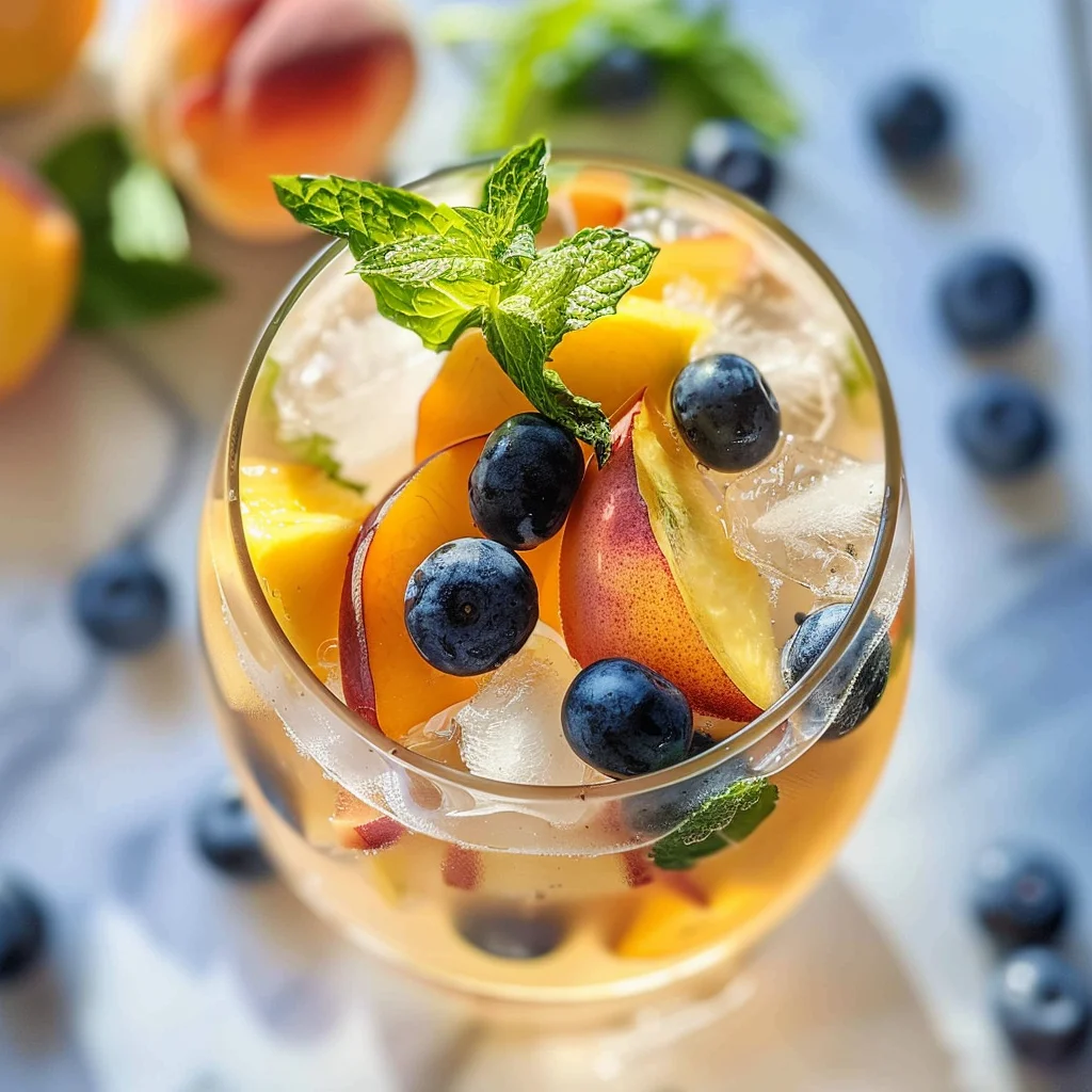Refreshing Peach Sangria
