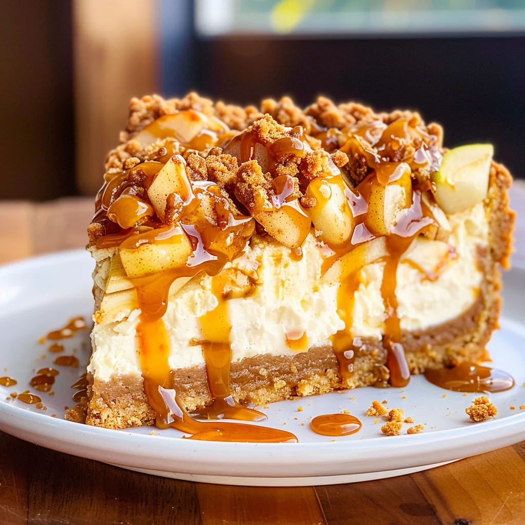 Salted Caramel Apple Pie Cheesecake Recipe