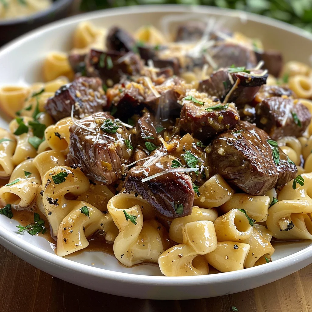 Savory Steak Bites & Pasta