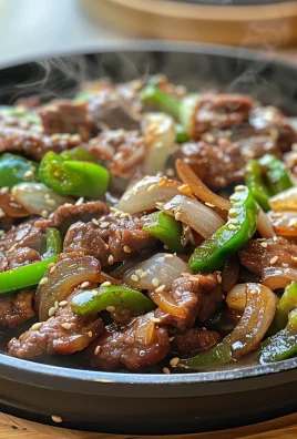 Sizzling Chinese Pepper Steak with Onions