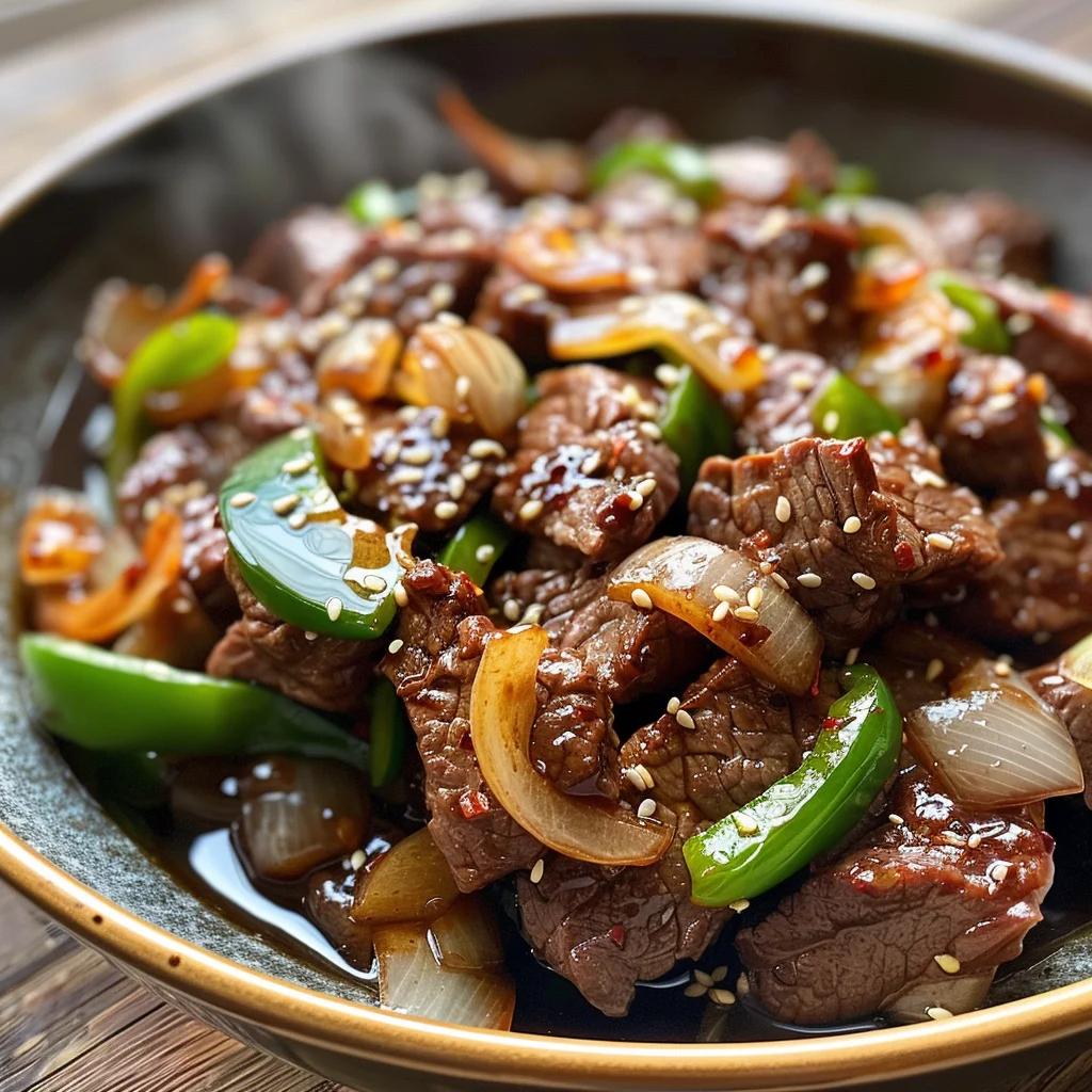 Sizzling Chinese Pepper Steak with Onions image 2