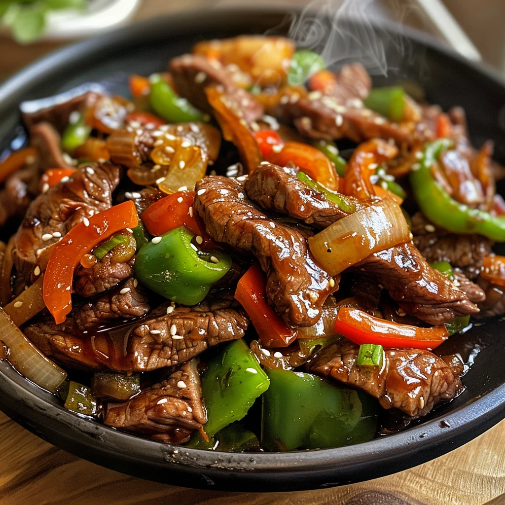 Sizzling Chinese Pepper Steak with Onions image 3