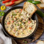 Slow Cooker Philly Cheesesteak Dip